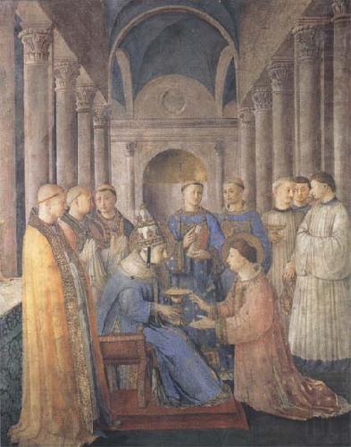 Sandro Botticelli Fra Angelico,Ordination of St Lawrence china oil painting image